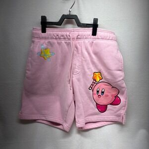 Pink Kirby & Planet Sweat Shorts Size M Nintendo Gaming Cute Kawaii Summer